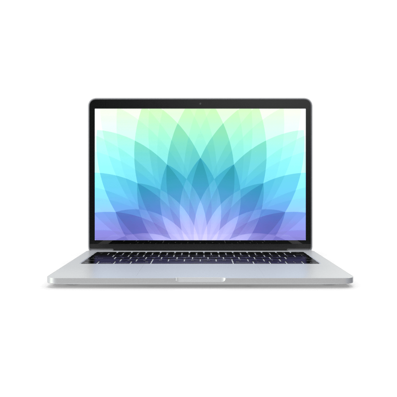 Premium Laptop Demo Mock-up - Silver