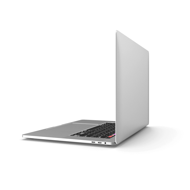 Premium Laptop with Touch Bar Mock-up