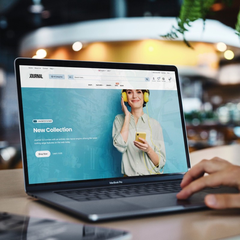 Premium Laptop with Touch Bar Mock-up