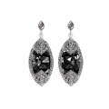 Classic Black Diamond Earrings