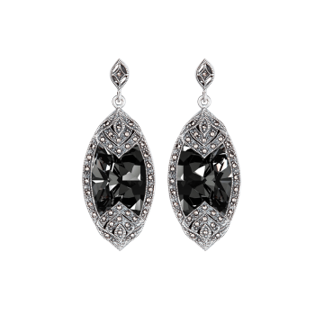Classic Black Diamond Earrings