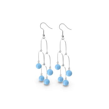 Short Blue Earrings