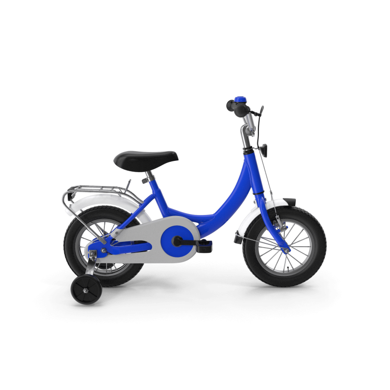 Cobalt Blue Bike with Training Wheels