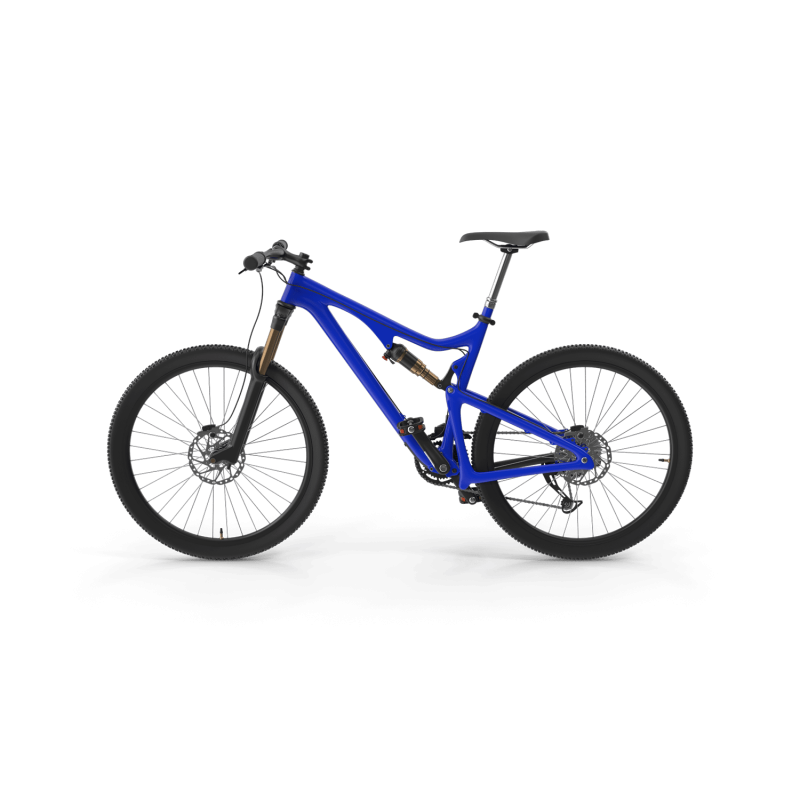 Cobalt Blue Mountain Bike