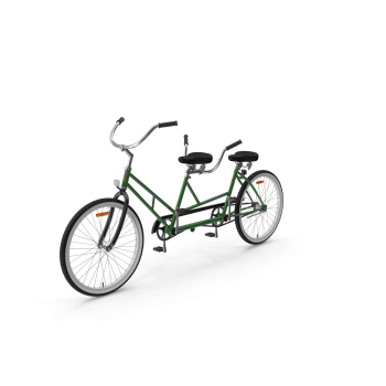 Green Tandem Bike