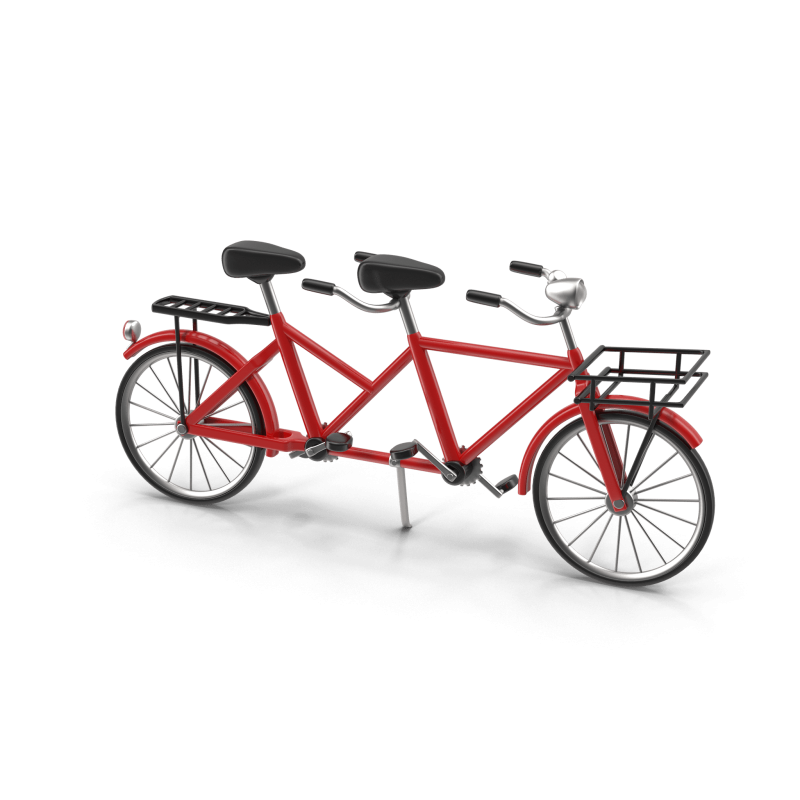 Red Tandem Bike
